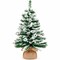 RAHEEV; 2 Ft Snow Flock Artificial Christmas Tree Mini Tabletop Holiday Decor; Category:Christmas Tabletop & Accent Trees; Image:6